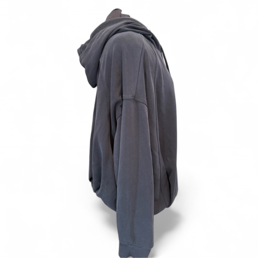 Athleta Seasoft Navy blue hoodie with bubble hem - XL - Picture 7 of 8